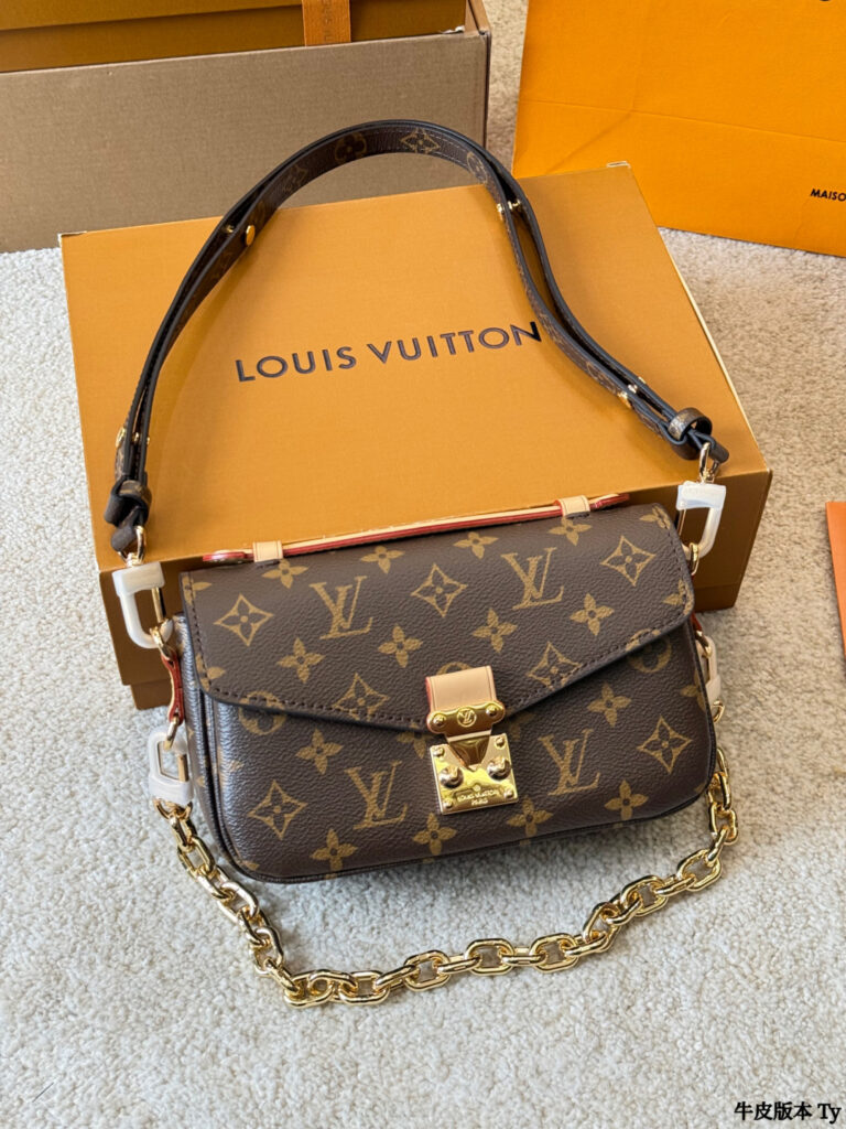 Louis Vuitton Monogram Gold Leather Shoulder Bag editorial product context 2