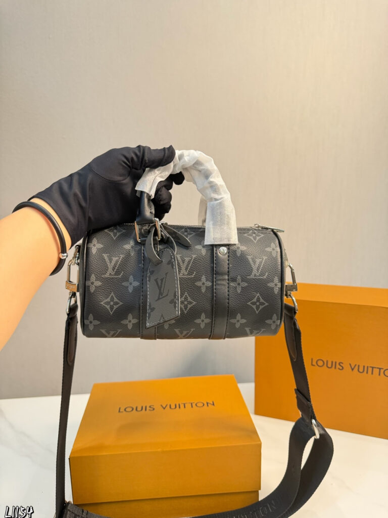 Louis Vuitton Nigo Keepall Monogram Calfskin Leather Handbag 20 x 10 x 13 cm editorial product context 3