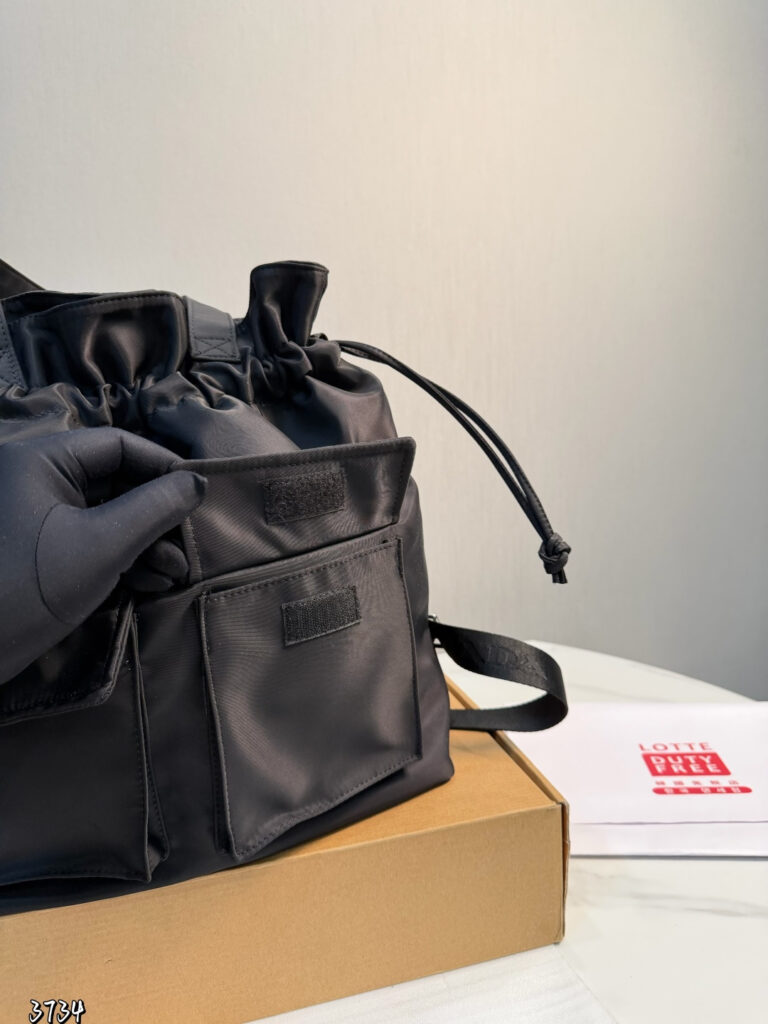Prada 15 Black Nylon Crossbody Bag 38 cm editorial product context 3