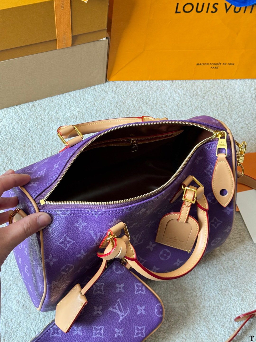 Louis Vuitton p140 Nano Speedy 30 Retiro Handbag