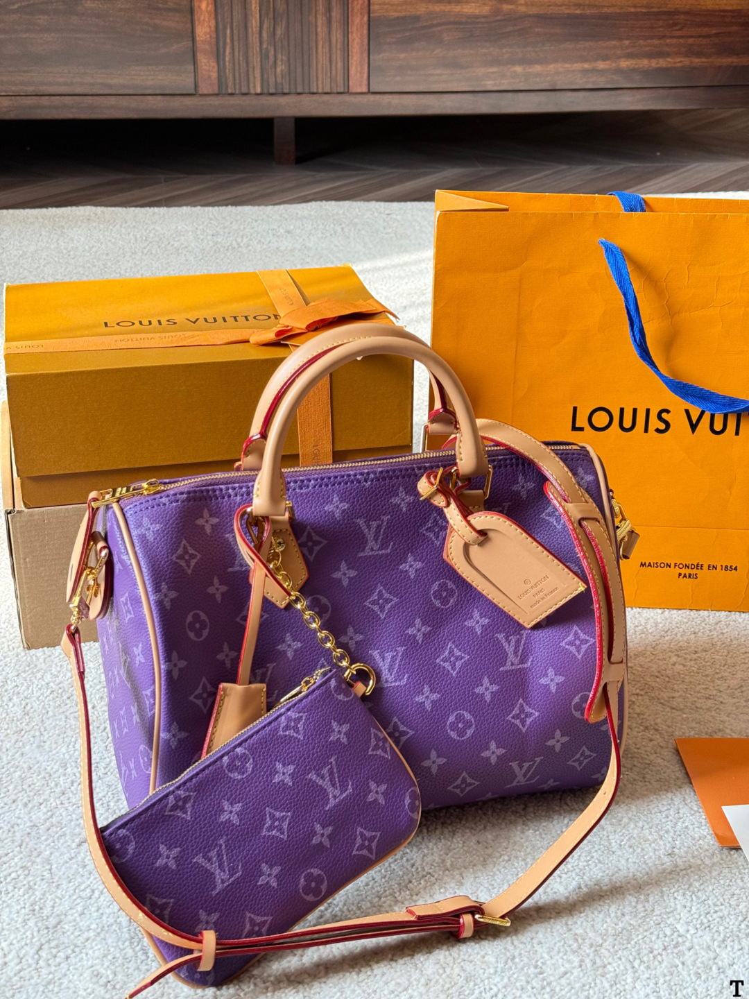 Louis Vuitton p140 Nano Speedy 30 Retiro Handbag