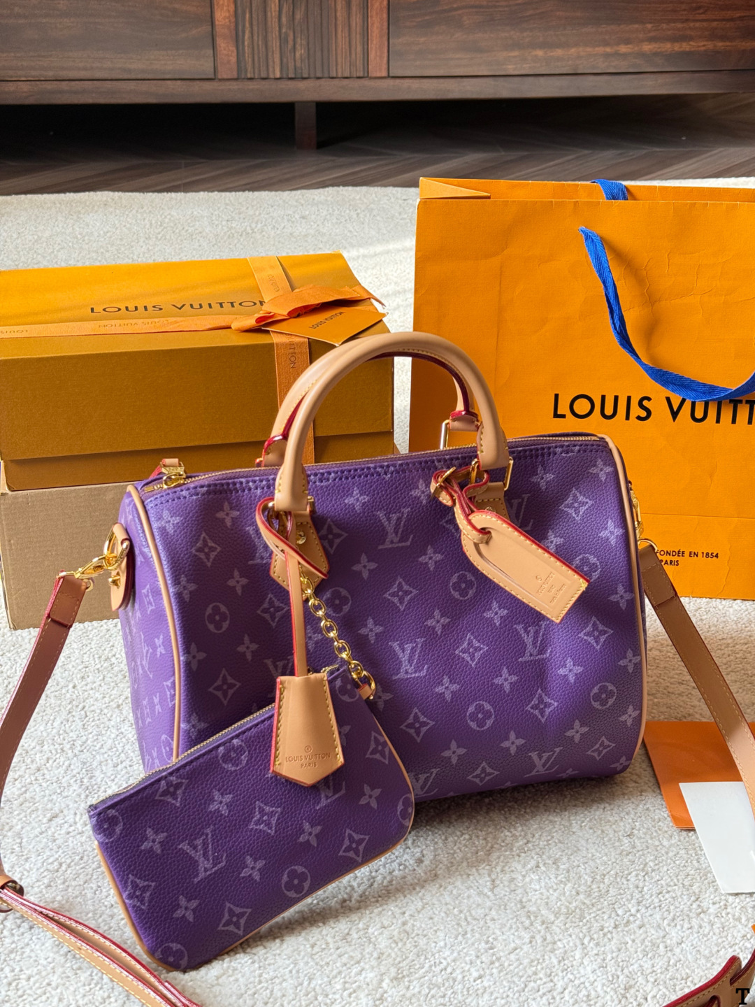 Louis Vuitton p140 Nano Speedy 30 Retiro Handbag