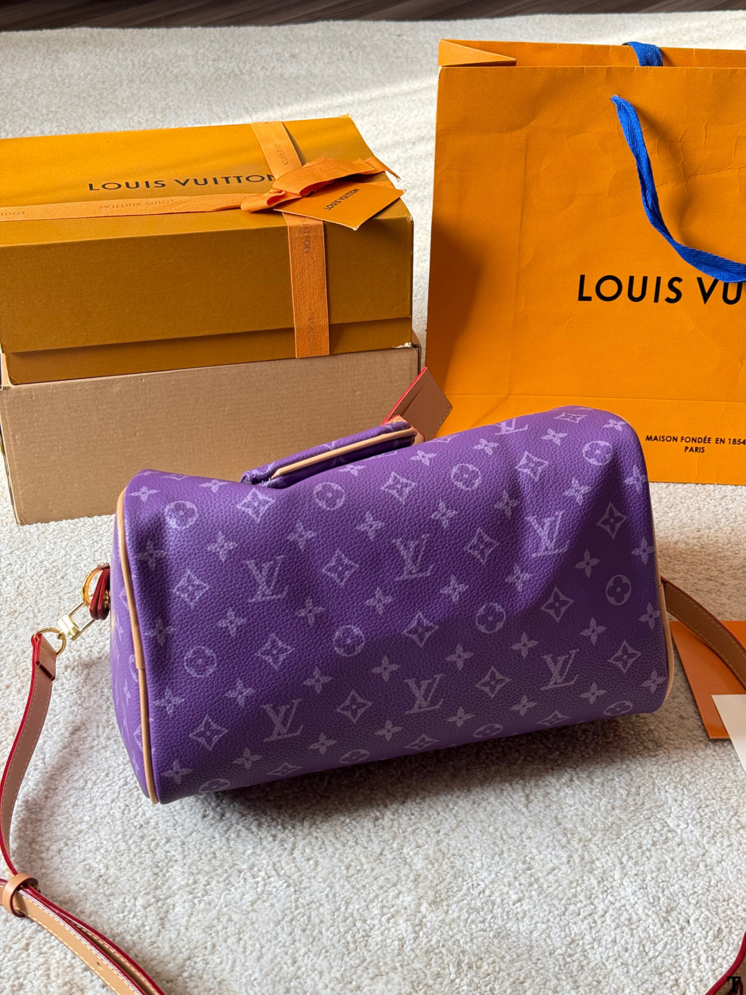 Louis Vuitton p140 Nano Speedy 30 Retiro Handbag