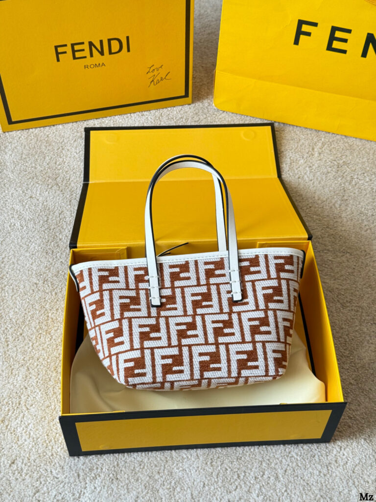 Fendi Roll 18 Mini Brown Calfskin Leather Crossbody Bag 13 cm editorial product context 1