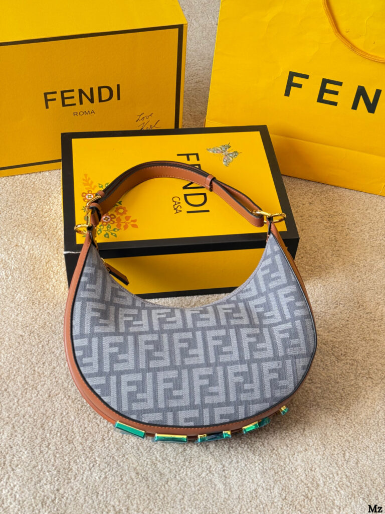 Fendi Fendigraphy Hhh 30 Medium Calfskin Leather Handbag 16 cm editorial product context 2