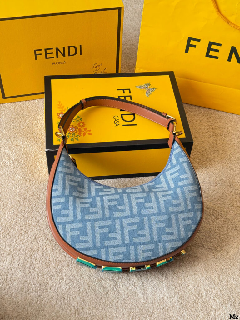 Fendi Fendigraphy Hhh 30 Medium Calfskin Leather Handbag 16 cm editorial product context 1