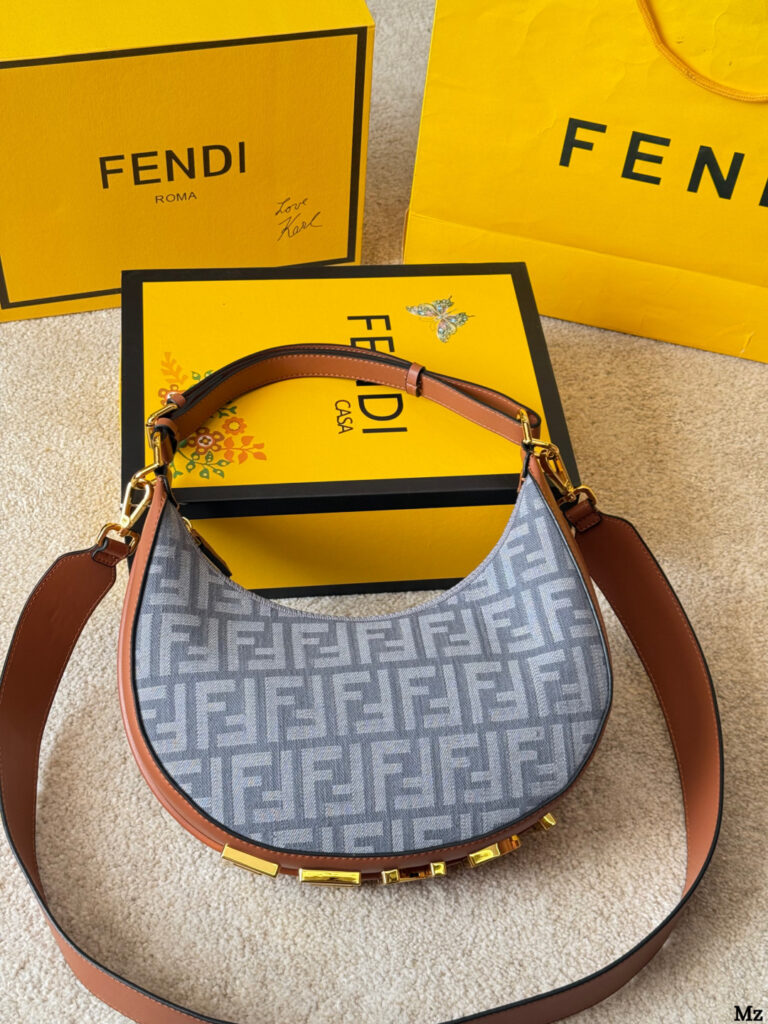 Fendi Fendigraphy Hhh 30 Medium Calfskin Leather Handbag 16 cm editorial product context 1