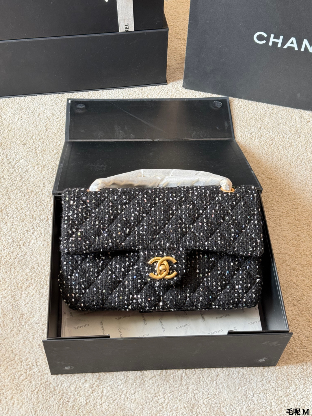 Chanel p135 Chane CF logo Shoulder Bag