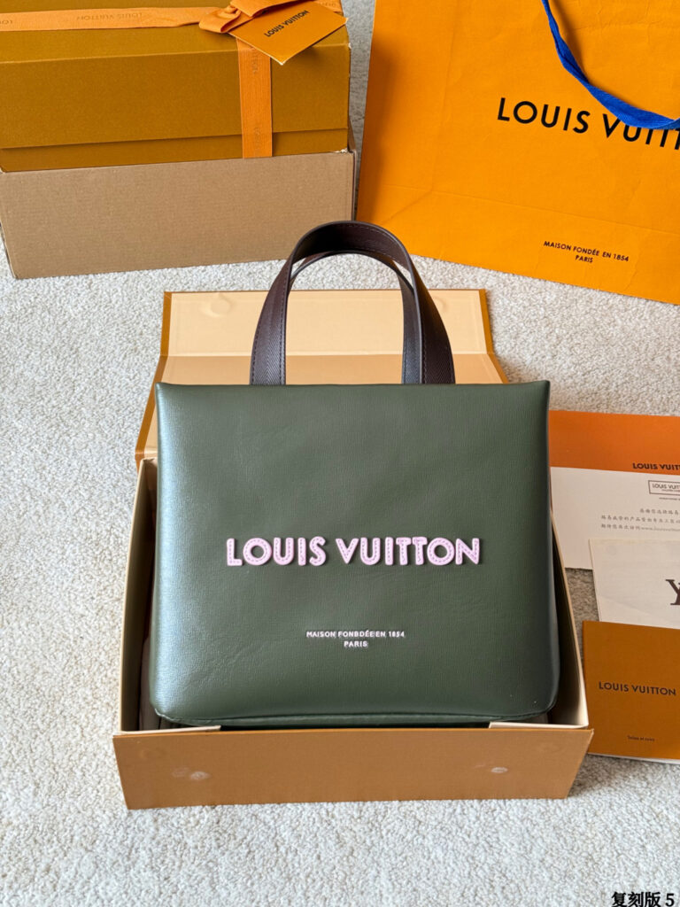 Louis Vuitton Mini Shopper Pharrell Williams Saffron Black Calfskin Leather editorial product context 3