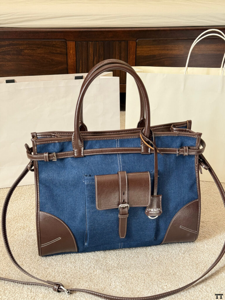 Prada Bonnie I Pad Brown Leather Belt 30 cm editorial product context 2