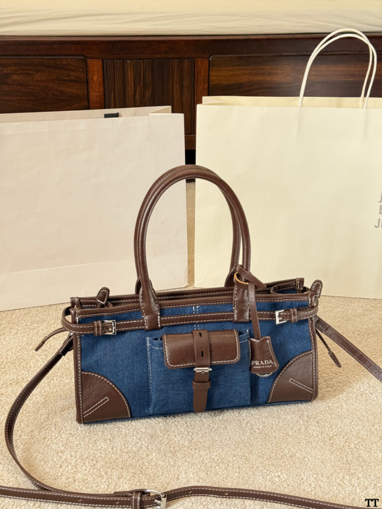 Prada Bonnie I Pad Brown Leather Belt 30 cm editorial product context 3