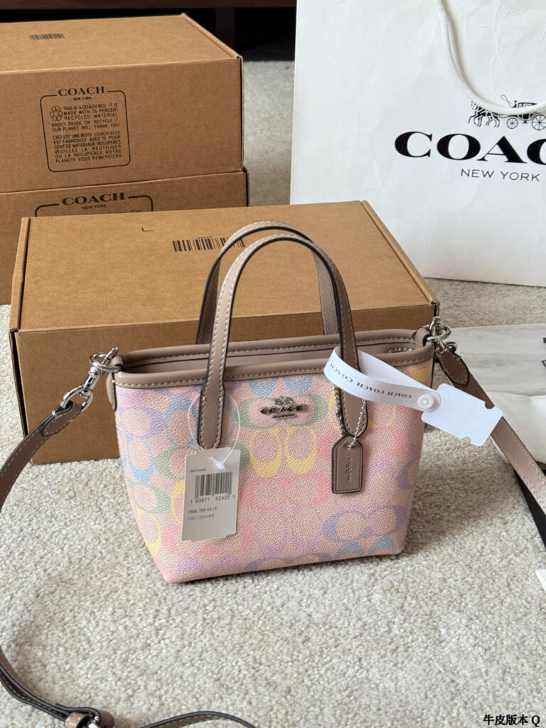 Coach City 15 Mini Leather Tote Bag 16 cm editorial product context 2