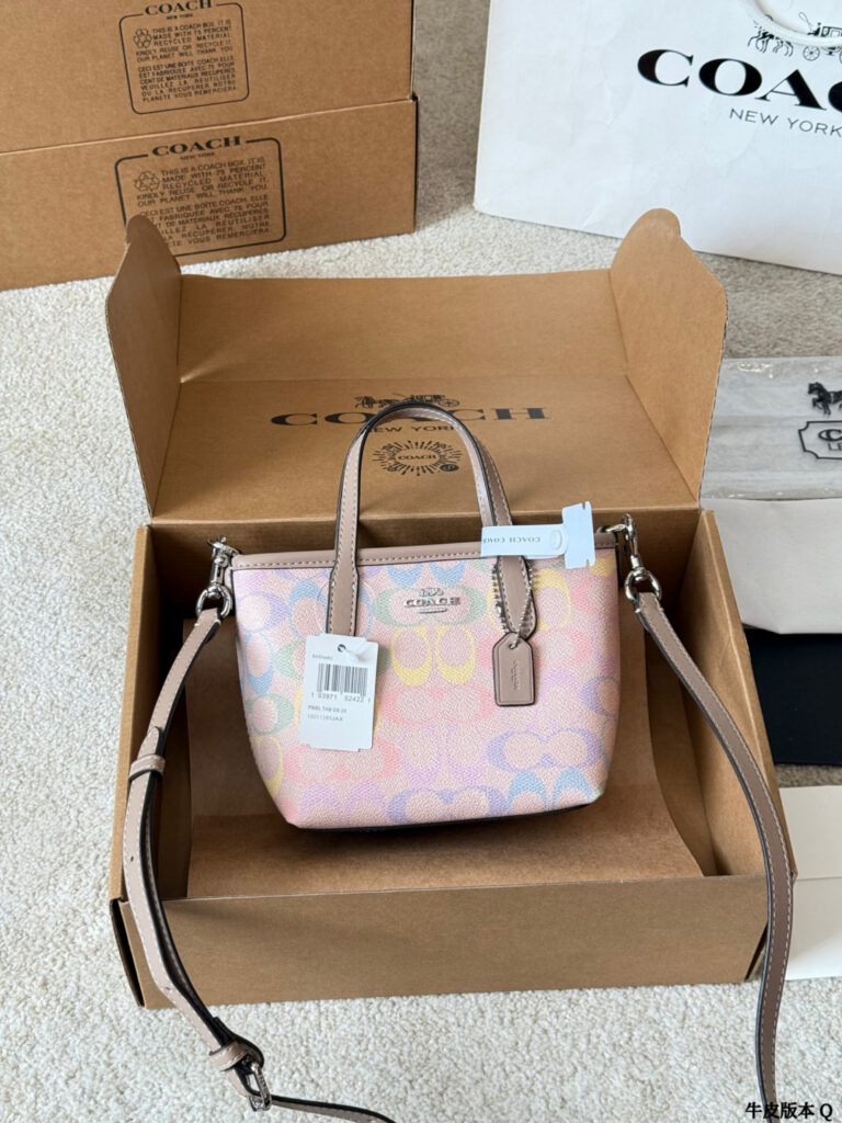 Coach City 15 Mini Leather Tote Bag 16 cm editorial product context 1