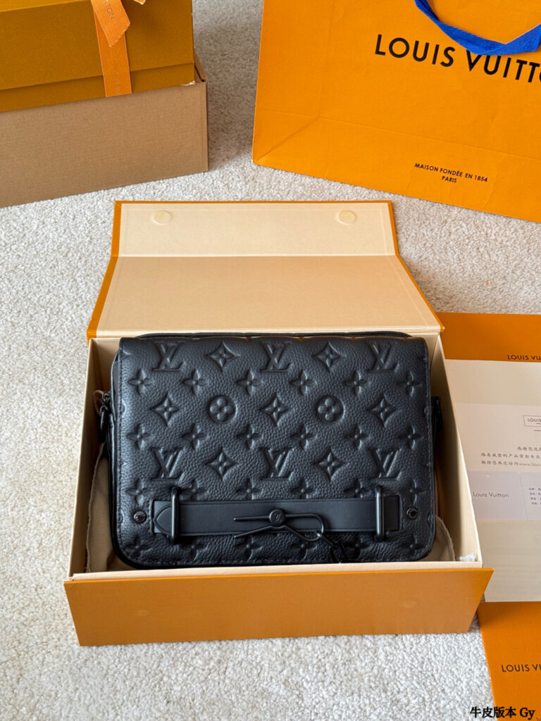 Louis Vuitton Steamer Monogram Okt Black Calfskin Leather Crossbody Bag 23 x editorial product context 2