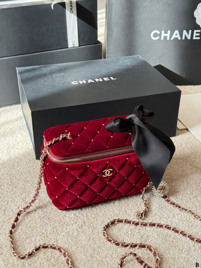 Chanel Metal Red Crossbody Bag editorial product context 2