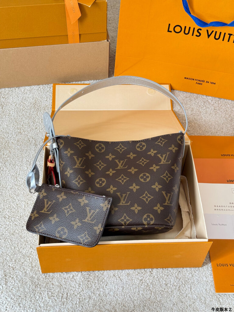 Louis Vuitton All Bb Monogram Silver Calfskin Leather Crossbody Bag 18 x 11 cm editorial product context 1