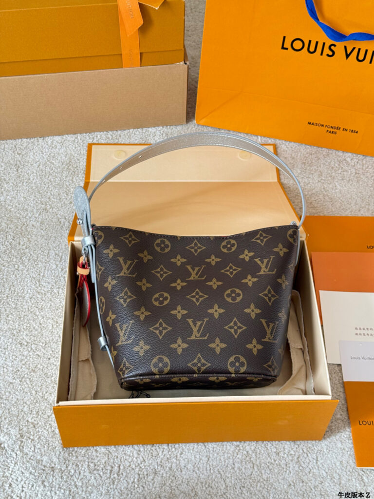 Louis Vuitton All Bb Monogram Silver Calfskin Leather Crossbody Bag 18 x 11 cm editorial product context 2