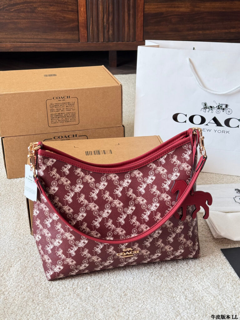 Coach Laurel 28 Leather Bag 25 cm editorial product context 2