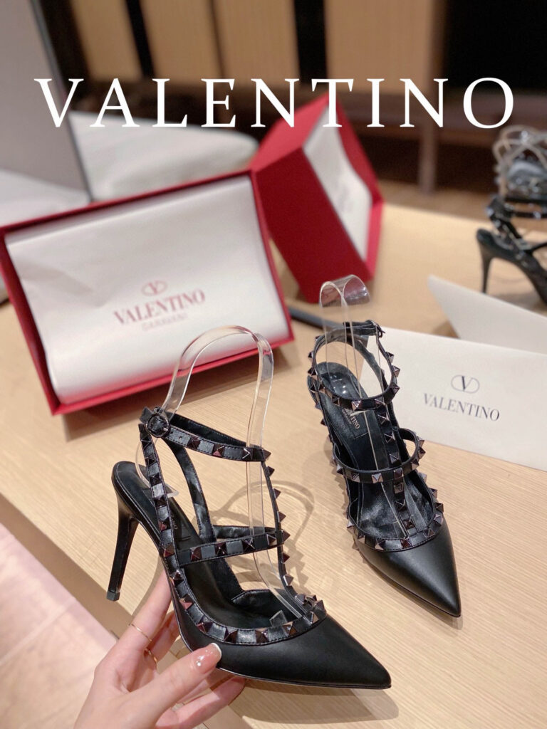 Valentino Rockstud Sandal Sandals editorial product context 1