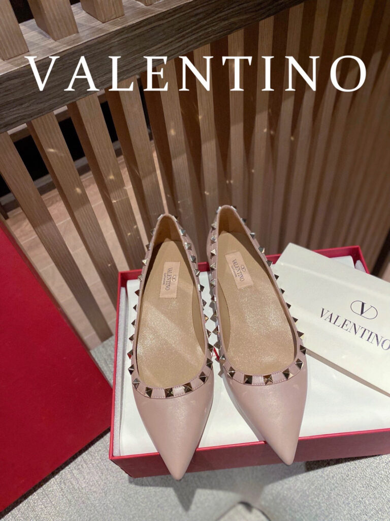 Valentino Rockstud Flat Flats editorial product context 1