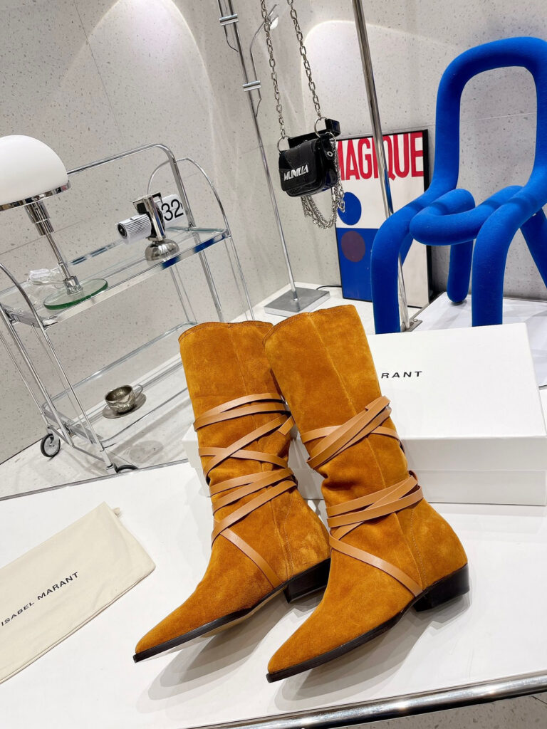 Isabel Marant Siane Knee High Suede Boots editorial product context 1