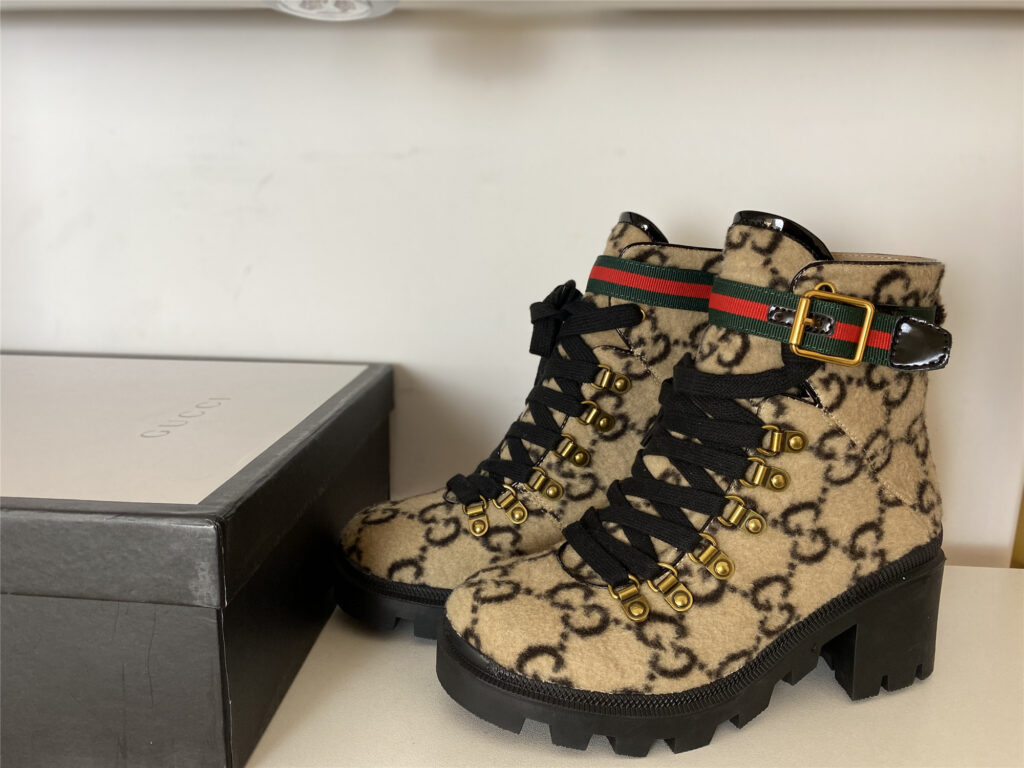 Gucci GG Ankle Wool Boots editorial product context 1