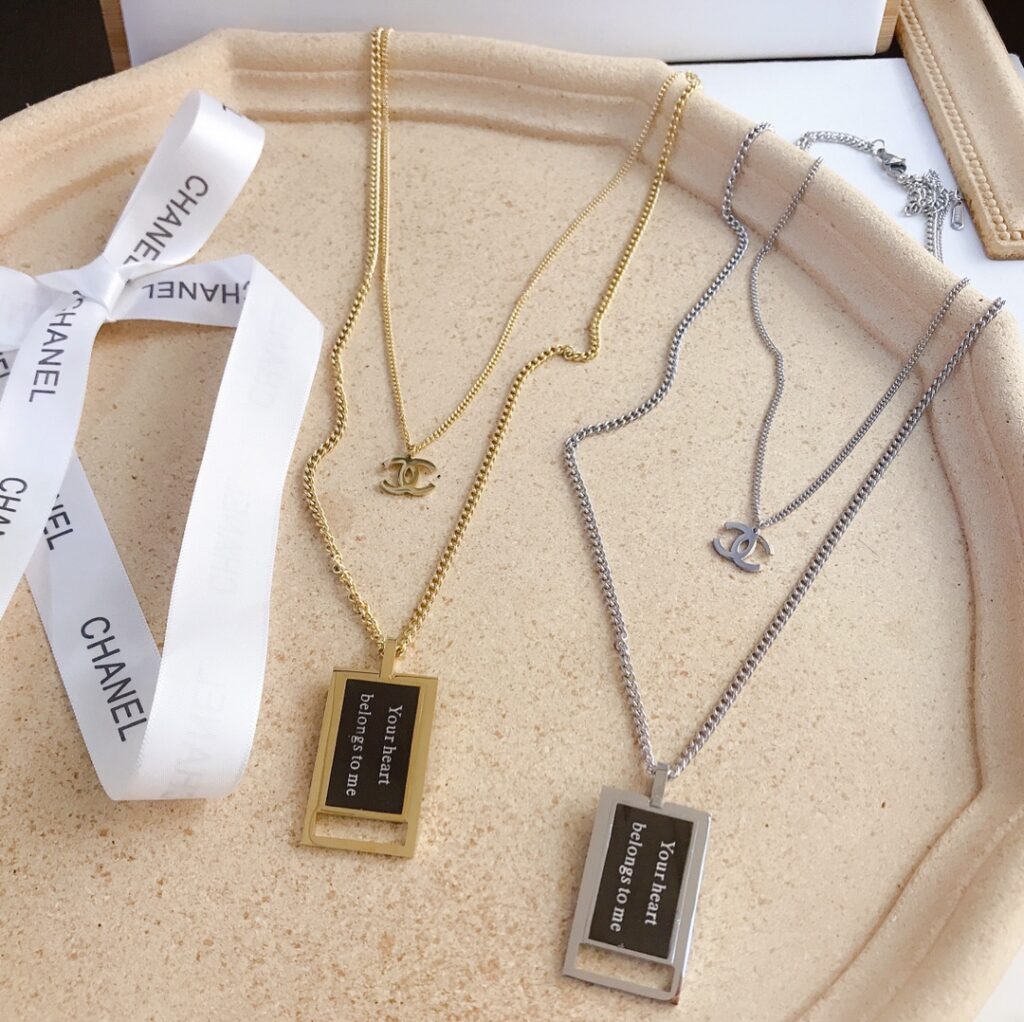 Designer Black Necklace editorial product context 1