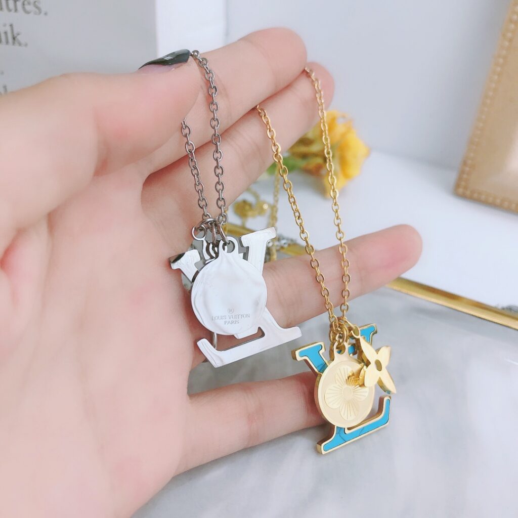 Designer Blue Necklace editorial product context 3