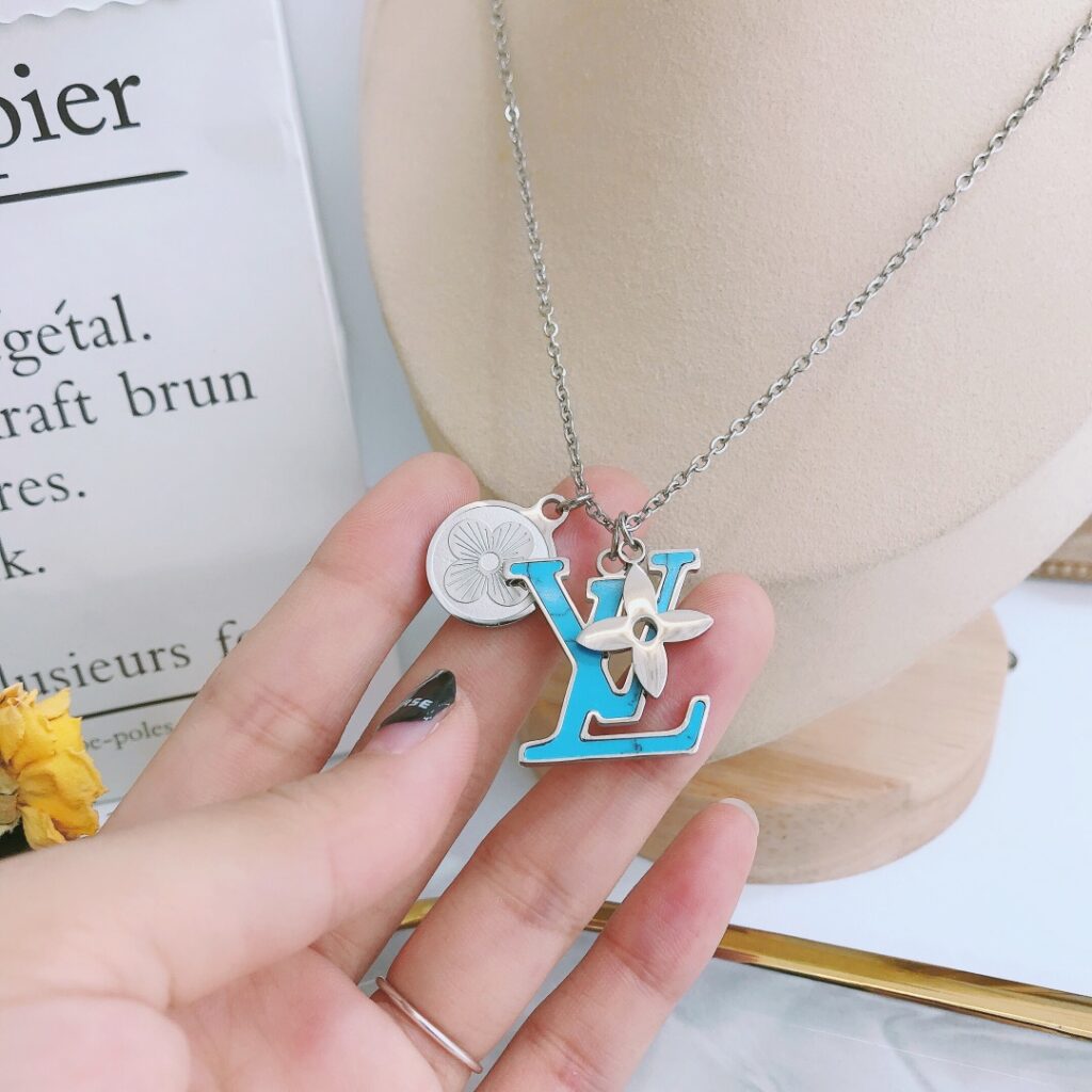 Designer Blue Necklace editorial product context 1