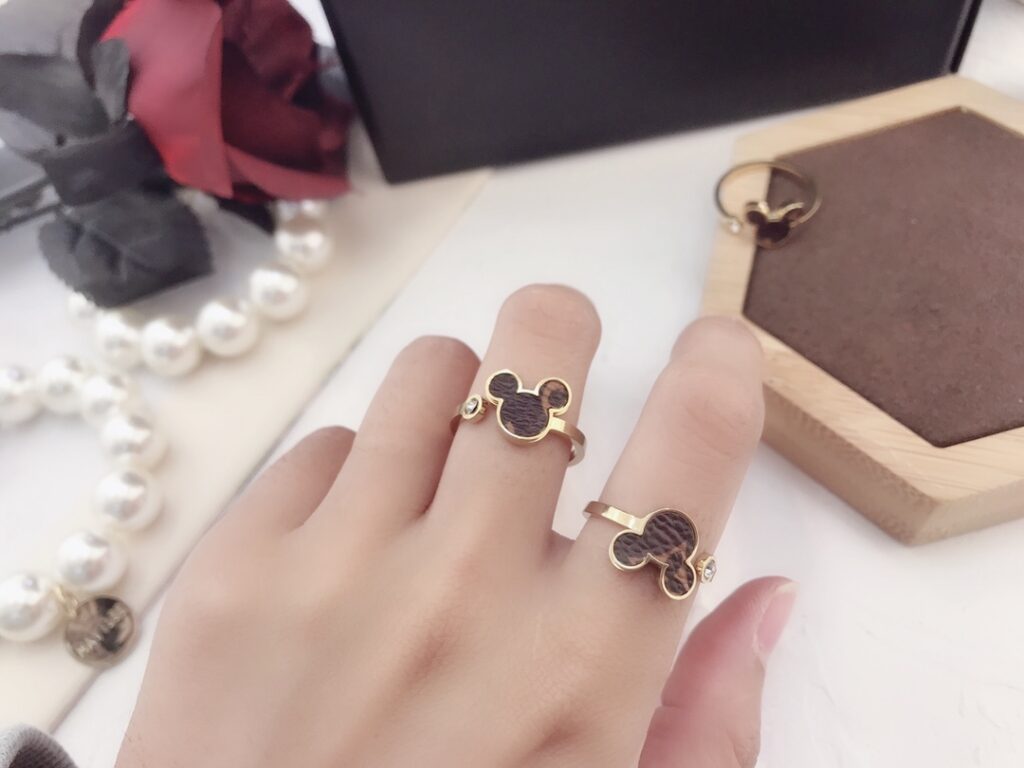 Designer J001 Beige Ring editorial product context 2