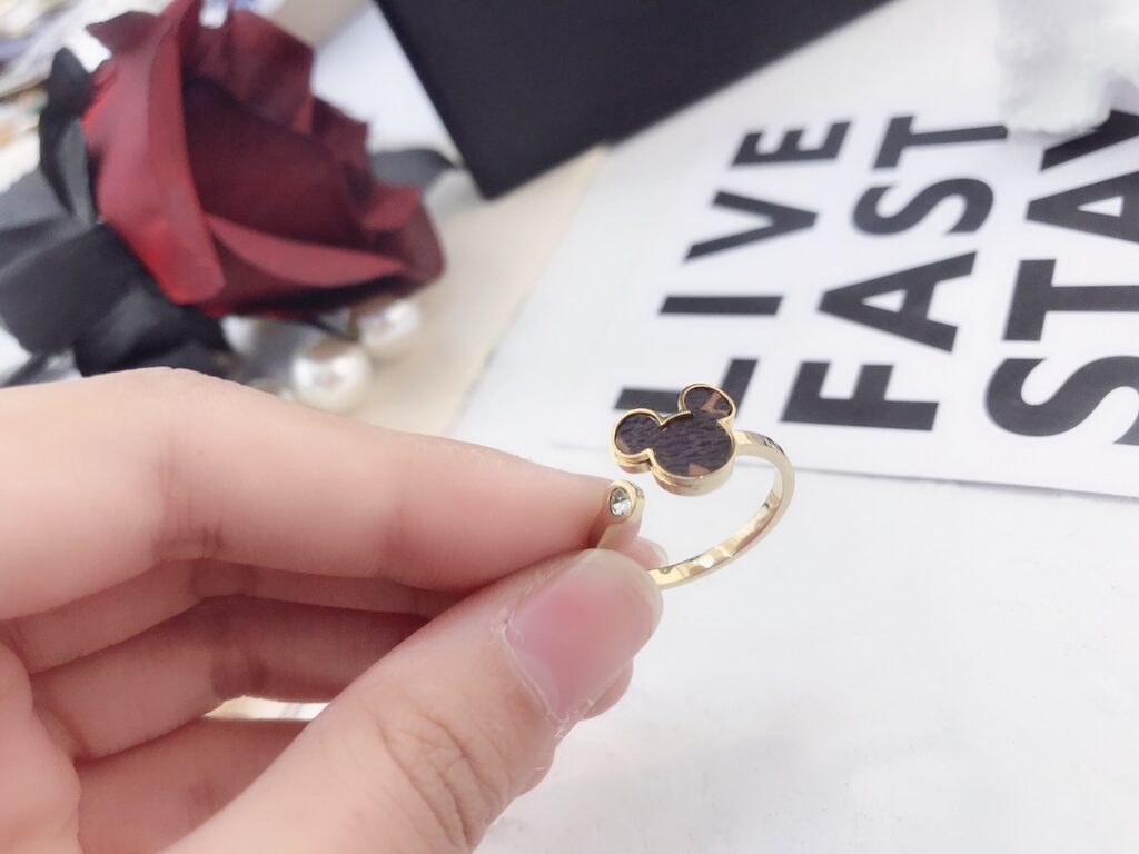 Designer J001 Beige Ring editorial product context 3