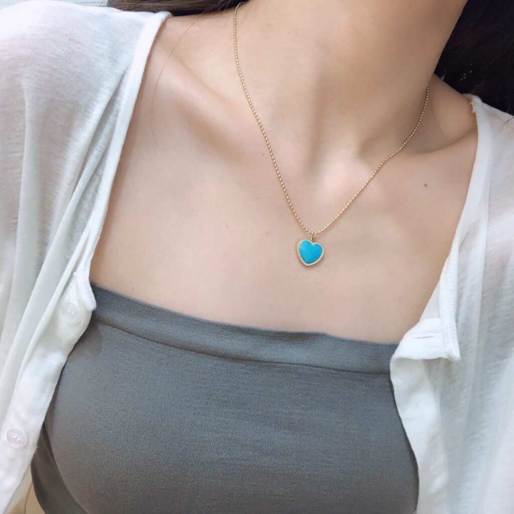 Designer Blue Necklace editorial product context 1