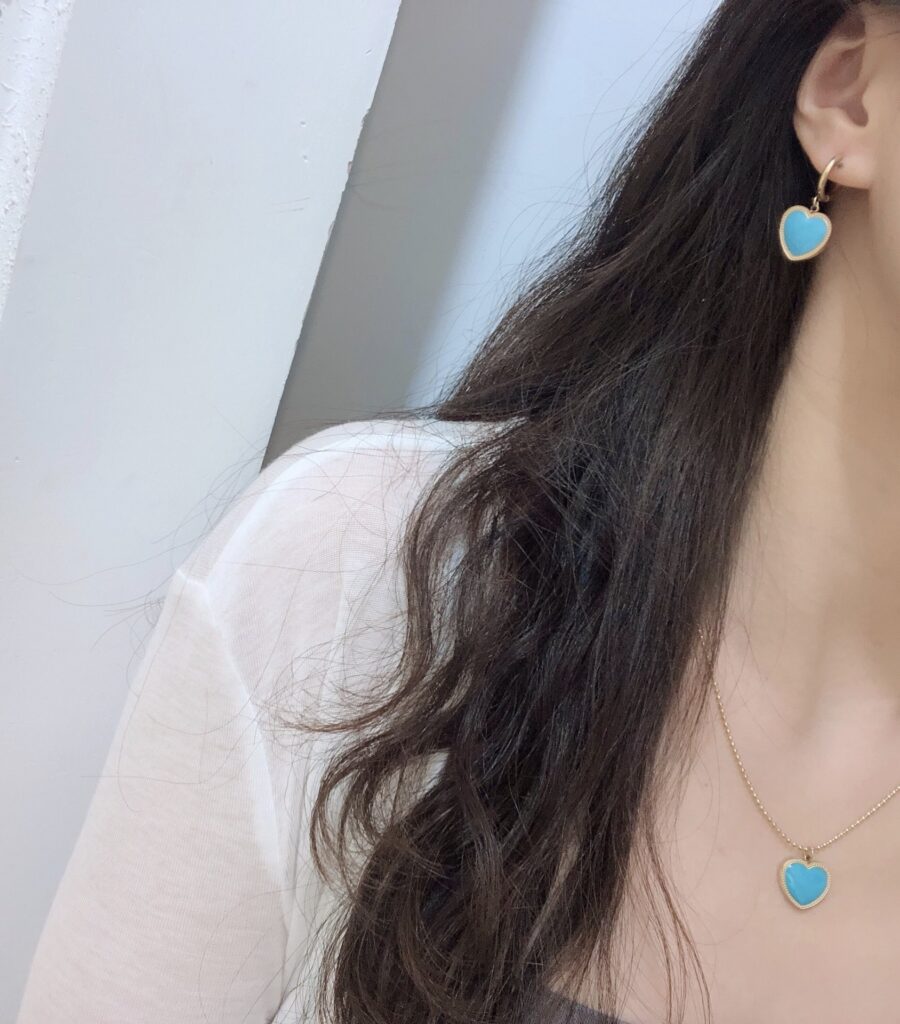 Designer Blue Necklace editorial product context 3