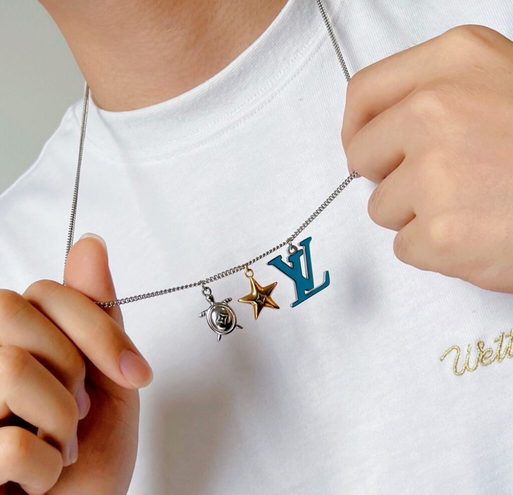 Designer Necklace 60 cm editorial product context 2