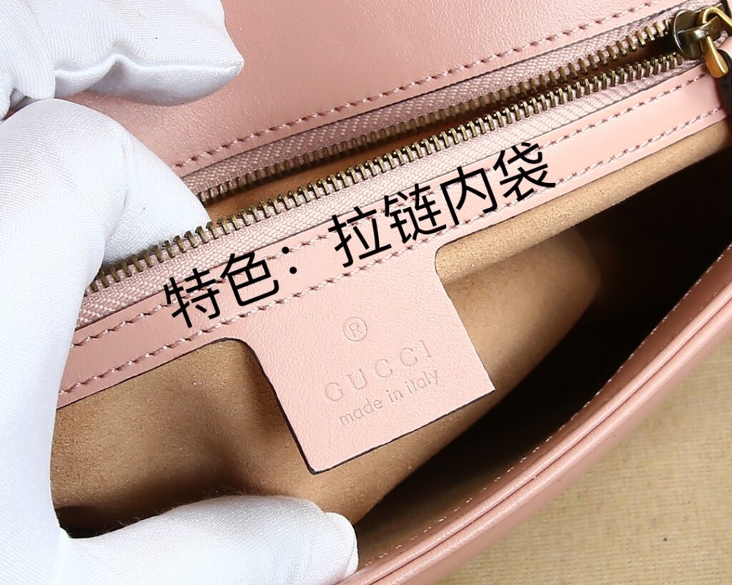 Gucci Pink Leather Wallet editorial product context 1