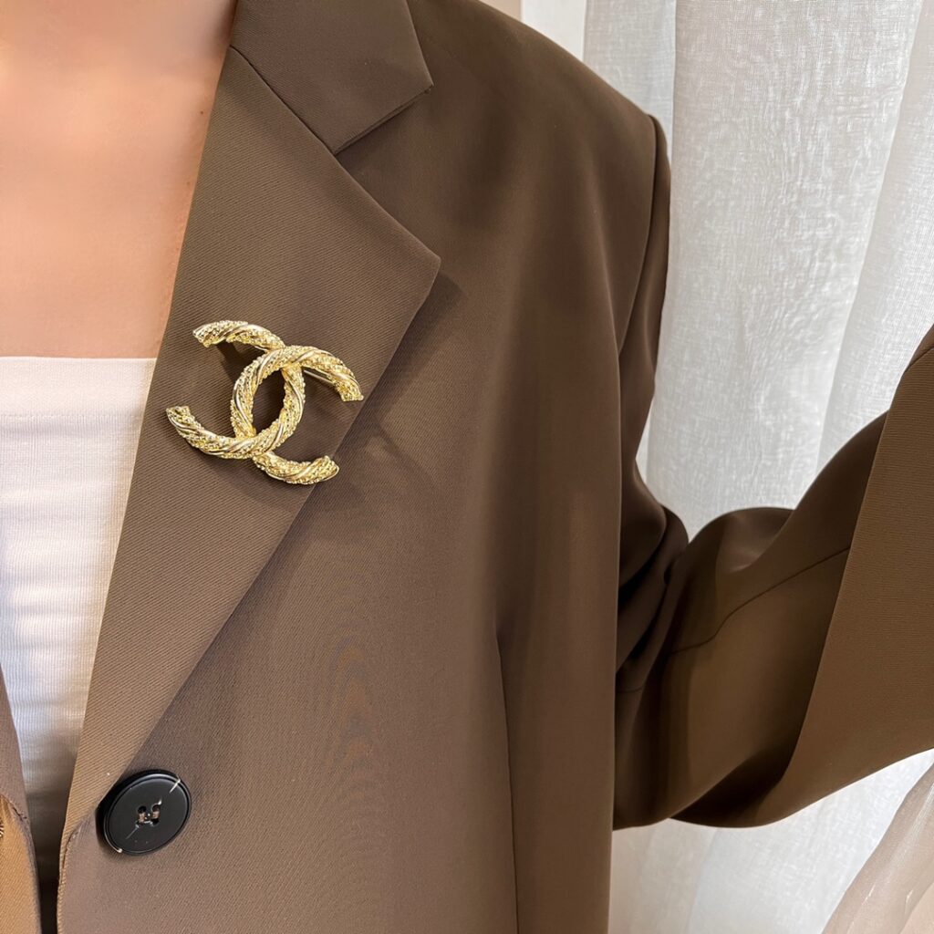 Designer D134 Brooch editorial product context 3