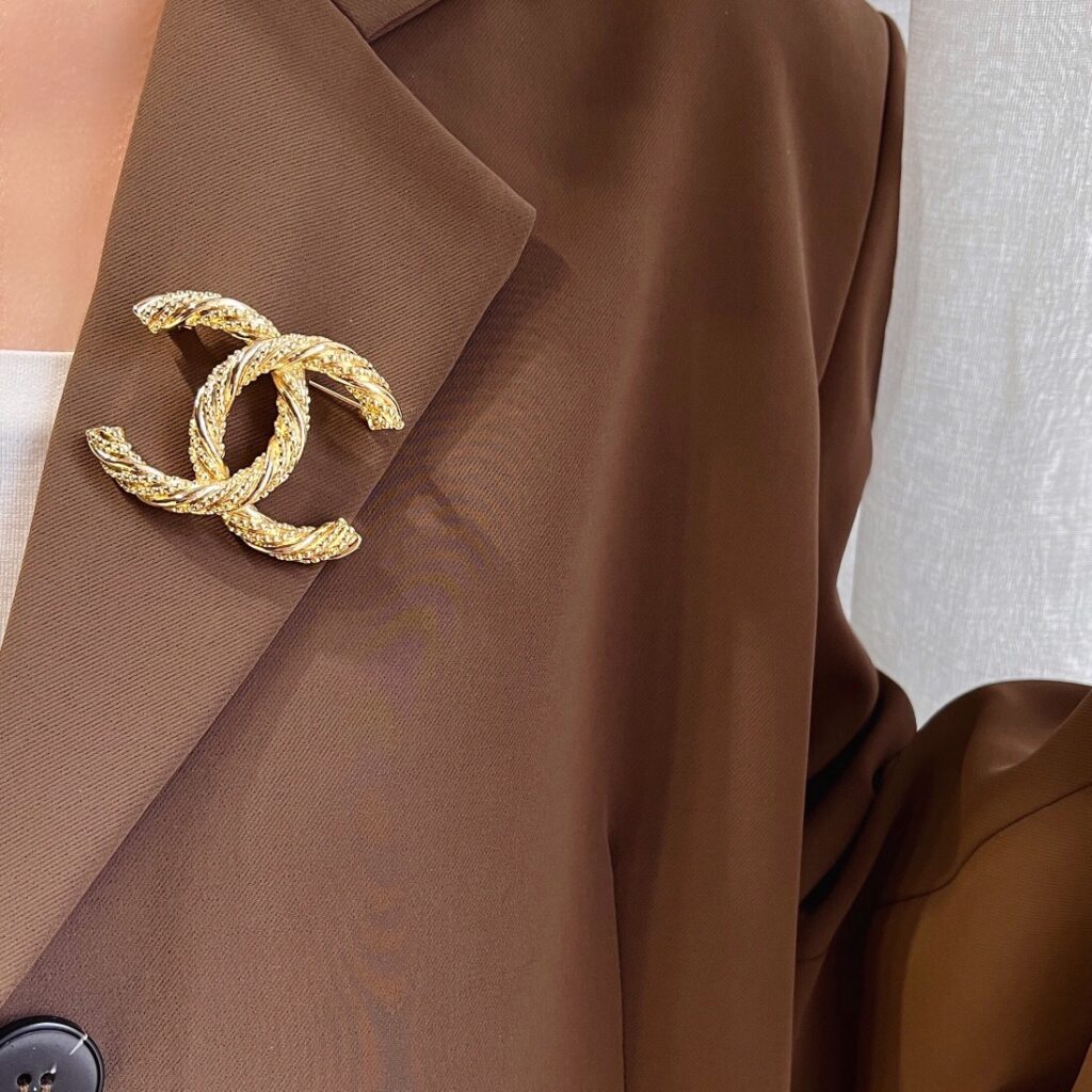 Designer D134 Brooch editorial product context 2