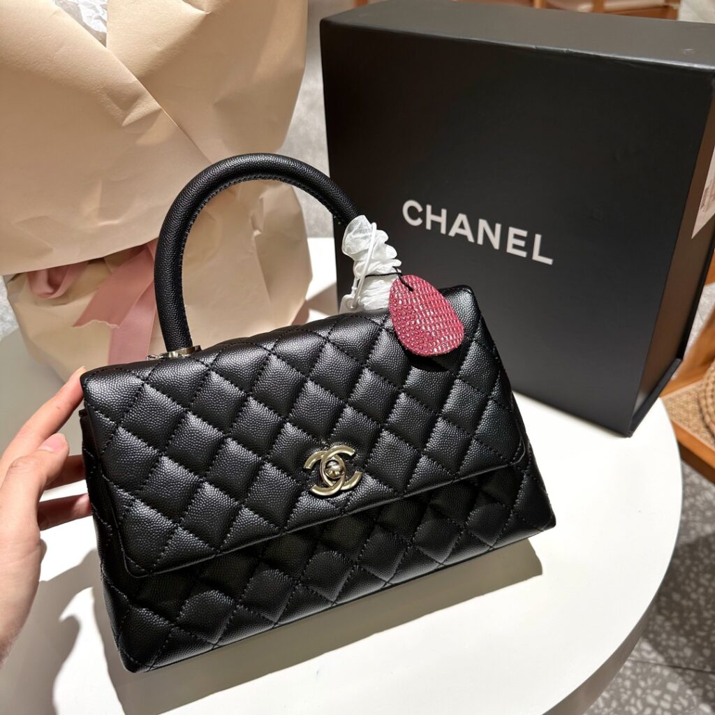 Chanel Coco Handle Hass 28 Leather Bag editorial product context 2