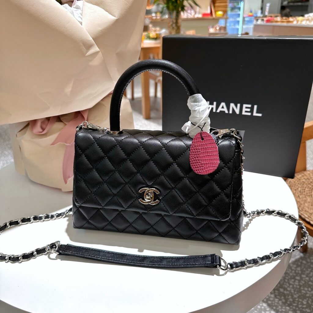 Chanel Coco Handle Hass 28 Leather Bag editorial product context 3