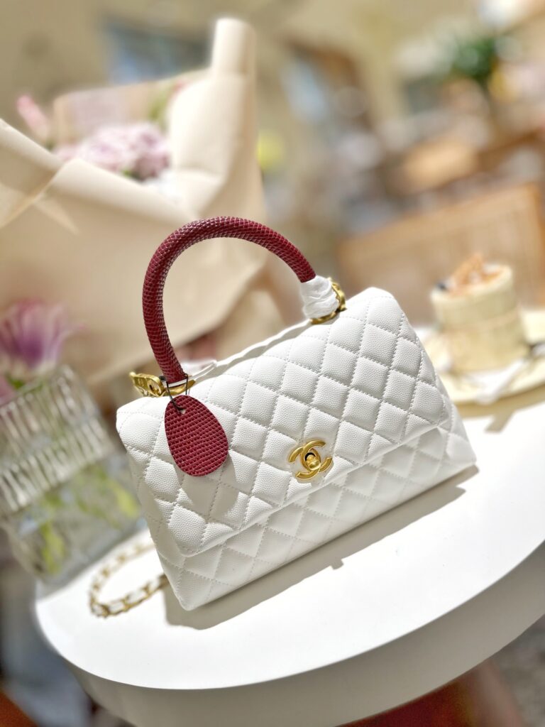 Chanel Coco Handle Hass 28 Leather Bag editorial product context 3