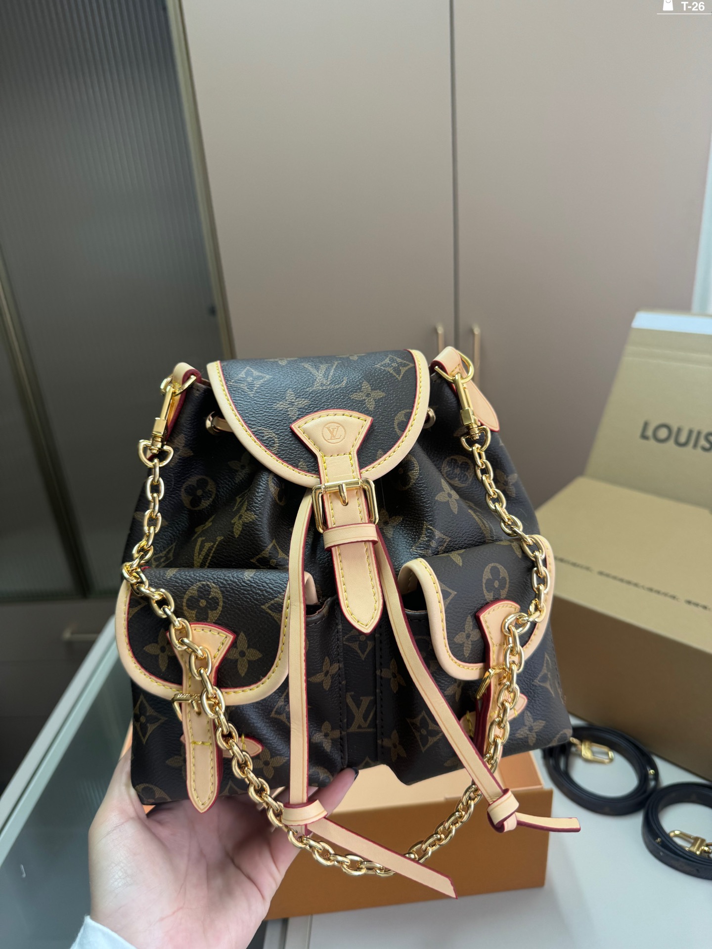 Louis Vuitton p160 Duma 2024 BB T-26-2 22 23 Small Backpack