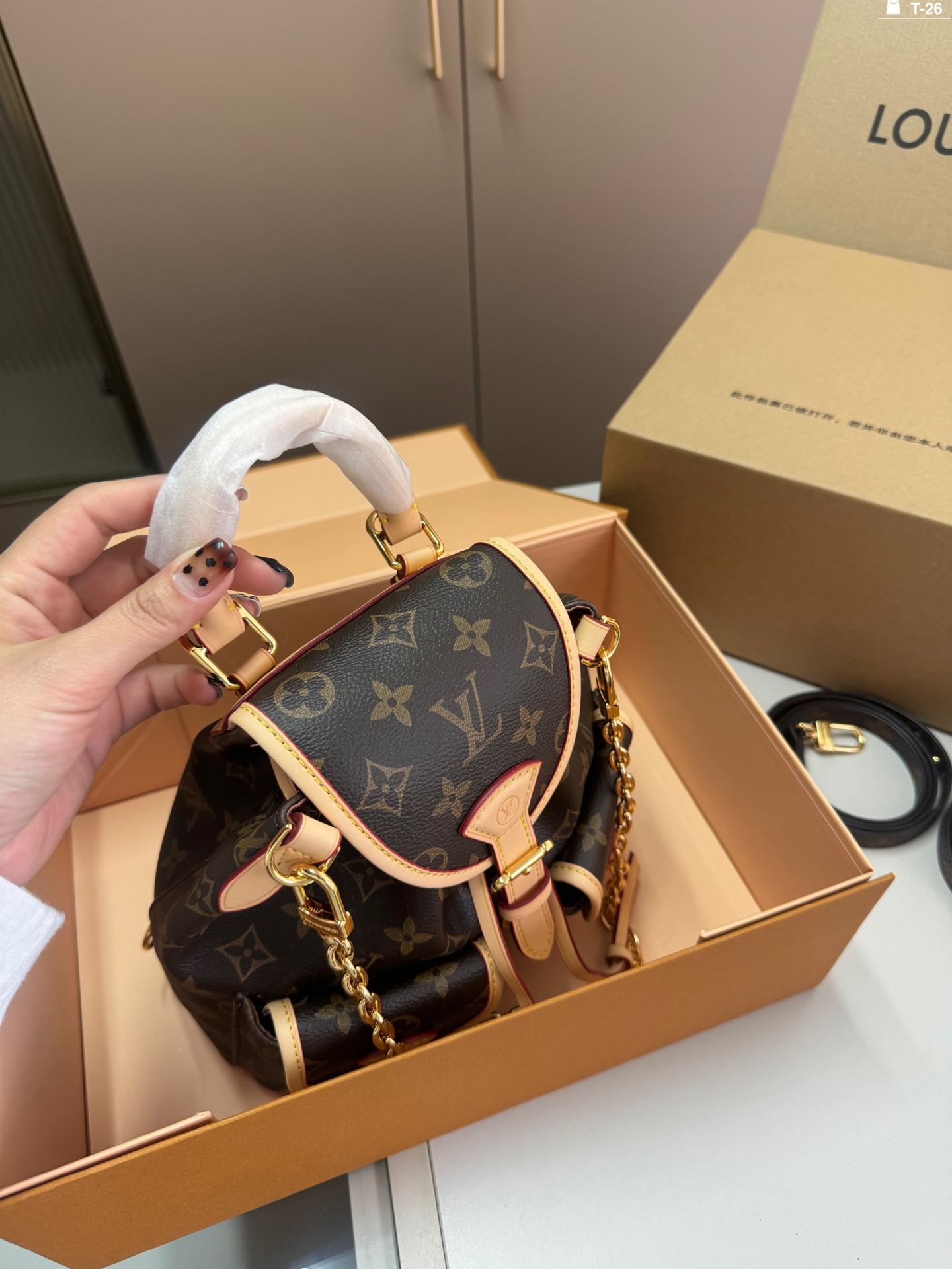 Louis Vuitton p160 Duma 2024 BB T-26-2 22 23 Small Backpack