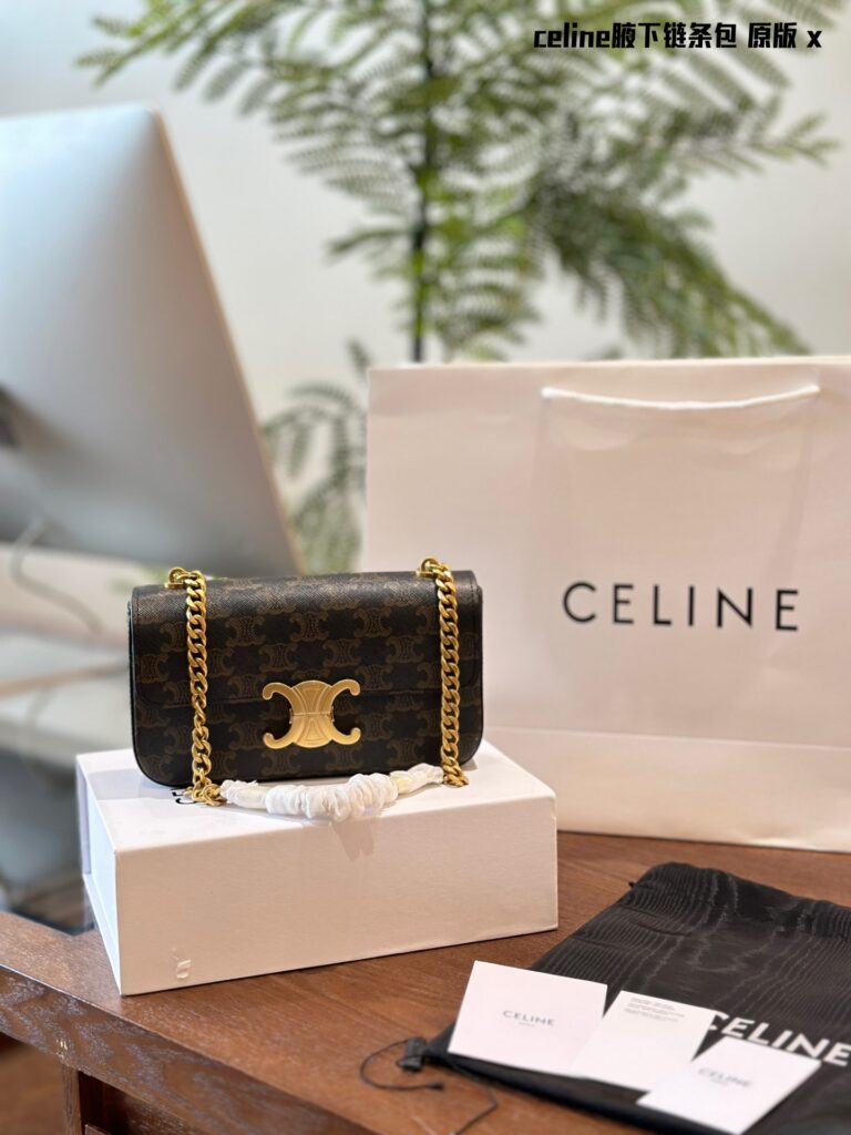 Celine Ava Triomphe Leather Backpack 20 x 10 x 4 cm editorial product context 1