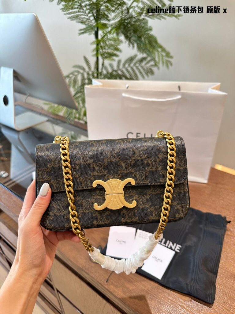 Celine Ava Triomphe Leather Backpack 20 x 10 x 4 cm editorial product context 3
