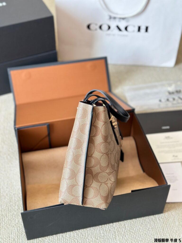 Coach Mollie 25 Logo Calfskin Leather Wallet 20 cm editorial product context 3