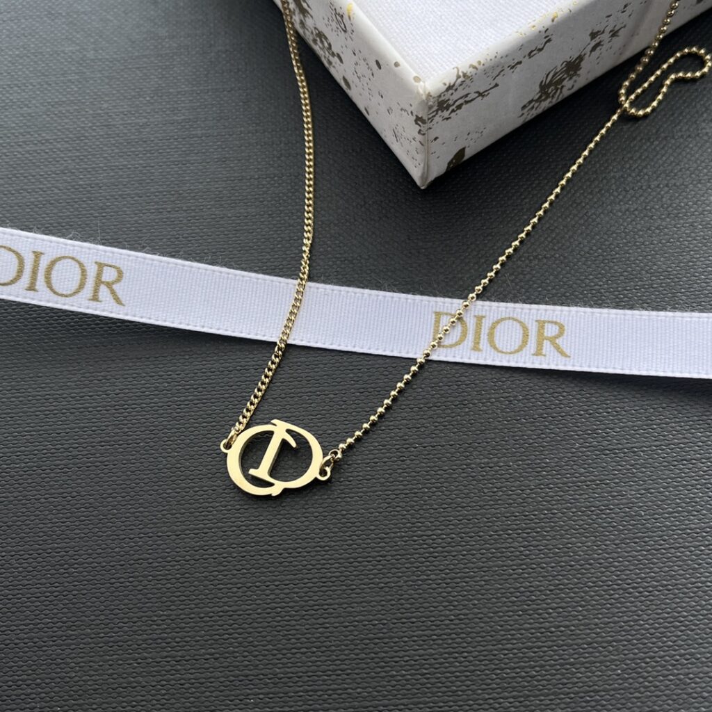 Designer Cd Necklace editorial product context 3