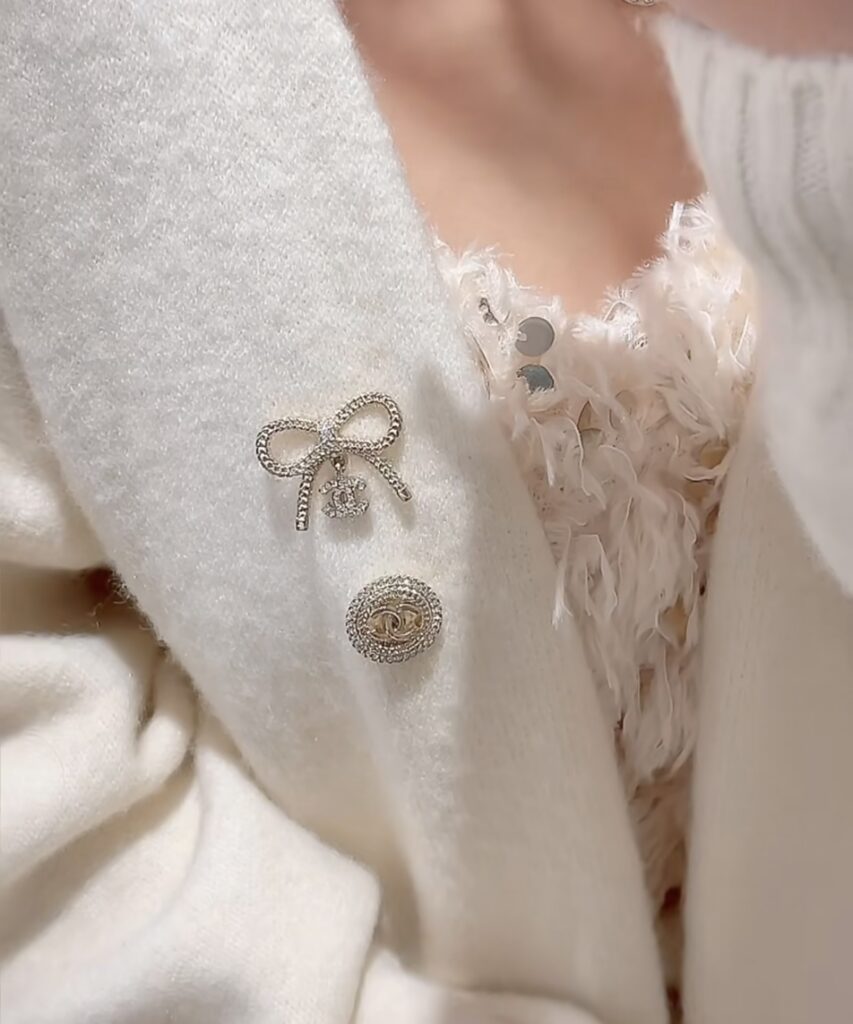 Designer D174 Brooch editorial product context 3