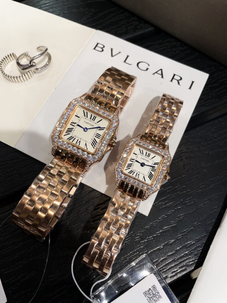 Cartier Santos Dumont An Elegant Timepiece Featuring Black Leather Ring editorial product context 3
