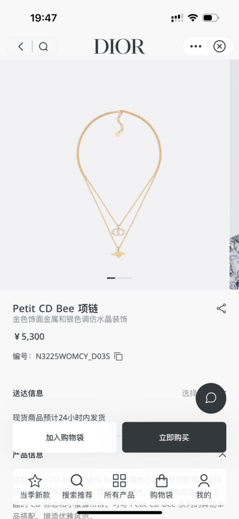 Designer Necklace editorial product context 1