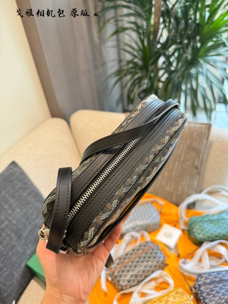 Goyard Black Canvas Crossbody Bag editorial product context 3